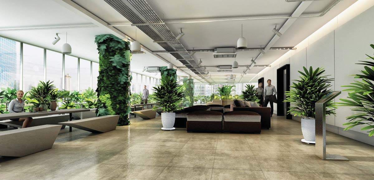 พื้นที่ Semi Outdoor สำหรับการใช้งานกึ่งกลางแจ้งภายในสภาวิศวกร